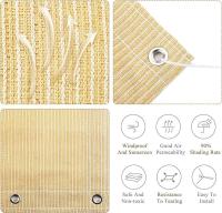 Tela de sombra para exteriores, cenadores, terrazas y patios traseros, con protección UV, material resistente al calor, ojales reforzados. - details 8