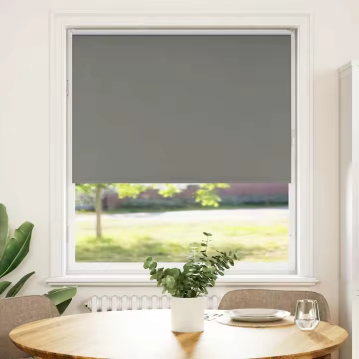 Estor Enrollable Opaco gris 90x150 cm Tela Ancho 85,7 cm - 1