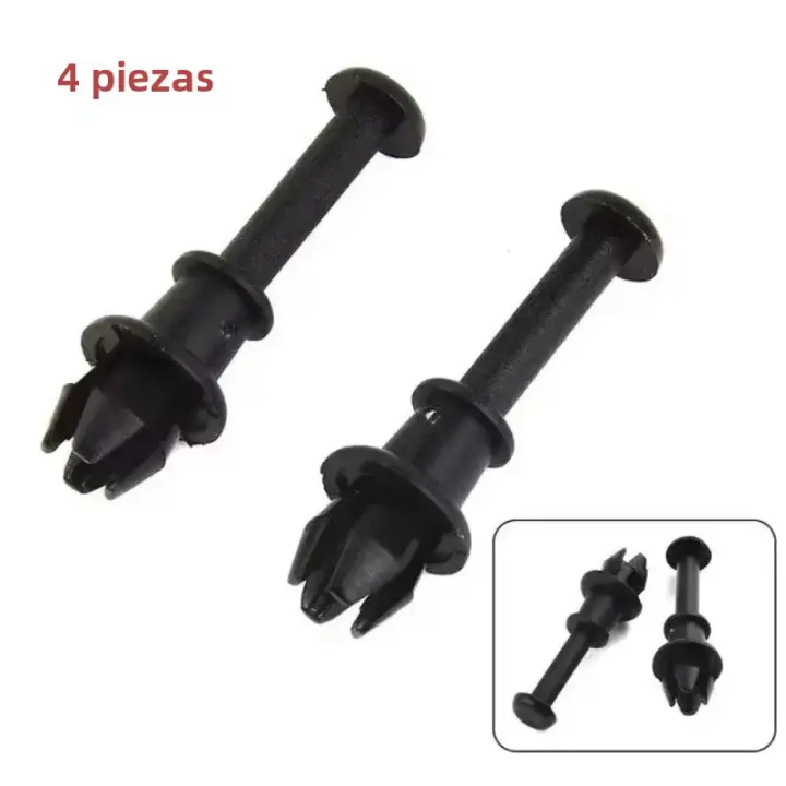 2/4PCS Clips Retenedor De Coche Negro Gancho De Puerta Interior De Automóvil Clavija De Fijación Para Maletero Y Rack De Equipaje - 1