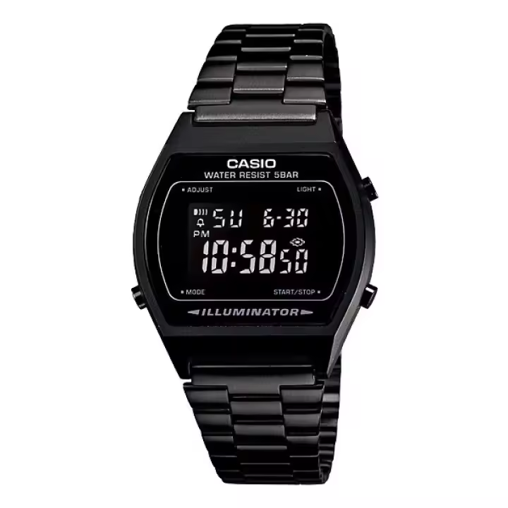 Casio B640WB-1B Reloj Digital Unisex | Diseño Retro, Cronómetro, Resistente al Agua y Luz LED - 1