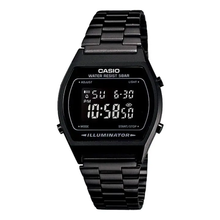 Casio B640WB-1B Reloj Digital Unisex | Diseño Retro, Cronómetro, Resistente al Agua y Luz LED - 1