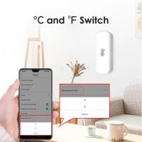 Sensor de temperatura y humedad inteligente con wifi, termómetro e higrómetro inteligente para alertas, no requiere concentrador - details 0