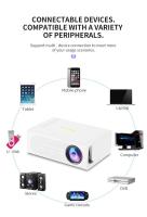 Miniproyector, proyector portátil para dibujos animados, regalo para niños, proyector de películas para exteriores, proyector de video LED Pico para cine en casa, compatible con teléfonos inteligentes, HDMI, USB, AV, Fire Stick, PS5 - details 10