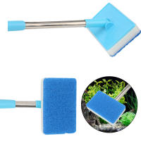 Cepillo De Limpieza Para Acuario Con Mango Largo Y Pincel Doble Cara Ajustable De 180° Limpiador De Algas Para Ventanas Y Vidrio - details 0