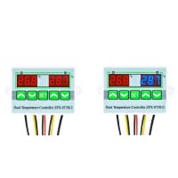 Controlador De Temperatura Digital ZFX-ST3012 Con Pantalla LED Doble Termostato Inteligente Para Interior Cargador - details 1
