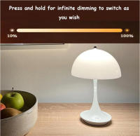 Lámpara De Mesa Clásica Recargable Por USB Luz Nocturna Táctil Sin Ajuste De Intensidad Para Decoración De Hotel Y Bar Lámpara De Escritorio Para Dormitorio - details 6