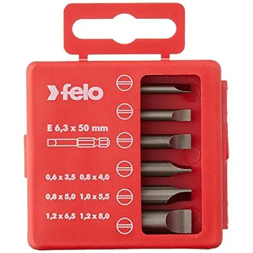 Felo 03091516 - Juego de puntas planas Felo PROFI 50 mm. - 1