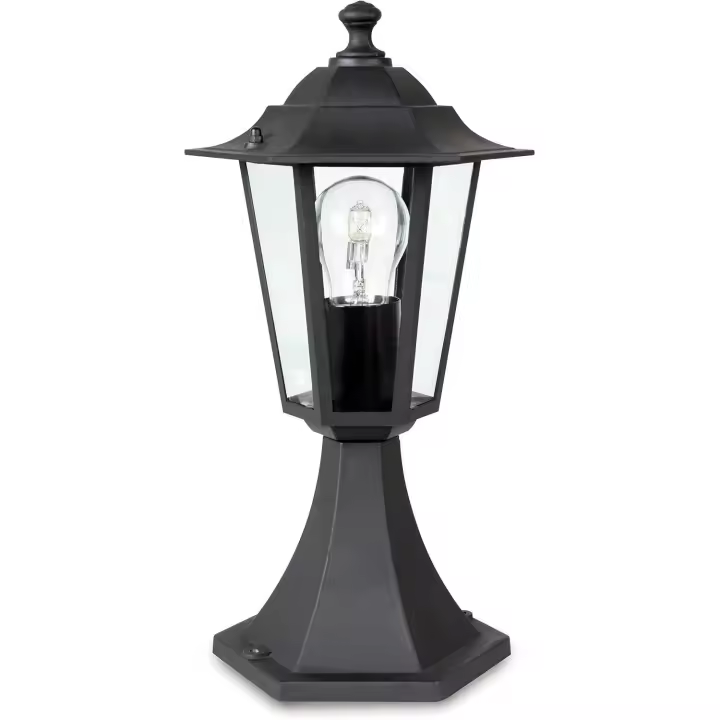 Aplique exterior sobremuro DUOLEC E27 60 W negro Classic - 1
