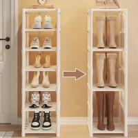 Organizador De Zapatos De Múltiples Capas Estante Ajustable Para Ahorrar Espacio En El Pared Y Esquina Stackable Para Guardar Zapatos Y Gabinete - details 5