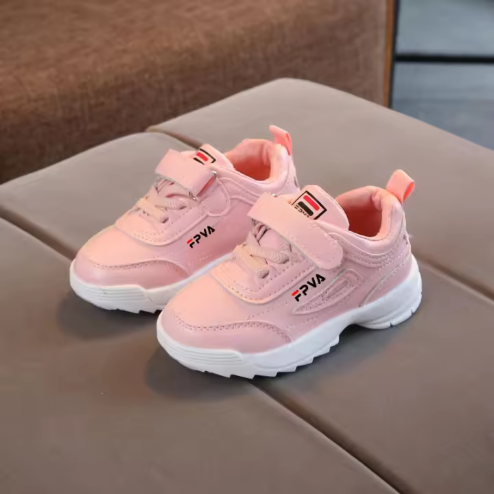 Zapatillas de cuero para niños, Zapatos antideslizantes suaves para niñas, Zapatillas deportivas para estudiantes - 1