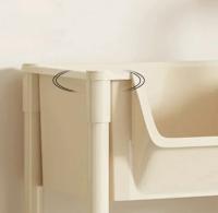 Carrito De Almacenamiento Móvil Para La Casa Con Ruedas Multifuncional Para Cocina Y Dormitorio Estante De Tres Niveles Organizador Doméstico - details 5