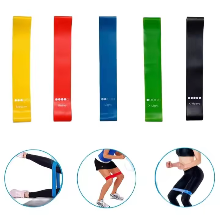 Set De Bandas De Resistencia TPE Ejercicio De Fortalecimiento Muscular Yoga Equipo De Gimnasio Anillos Elásticos De Goma Para Entrenamiento De Piernas Unisex - 1