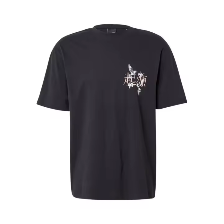 ONSKEANE RLX SS PRINT TEE Jet Black CHINESE BIRDS - 1