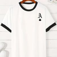 Camiseta De Algodón 100% Para Hombre Manga Corta Transpirable Casual Grande Para Exteriores Y Calle Estación Primavera Y Verano - details 2