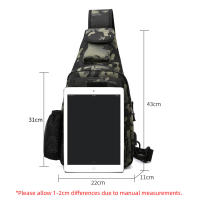 Bolsa De Pecho Táctica USB Fanny Bag Para Camping Y Pesca Con Diseño De Cinturón Molle Bolsa De Hombro Cruzada Para Acampar Y Caza Tamaño M Para Hombres - details 0