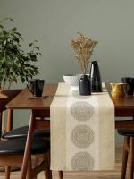 1pc Hermoso Telar De Mesa Bohemio Con Patrón Floral Y Mandalá 100% Poliéster Para Sala De Comedor Estilo Cottagecore - details 8