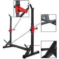 Ozio Fitness Soporte Rack Pesas Ajustable Negro Profesional Carga Máxima de 200 Kg - Estabilidad y Seguridad - Fácil Montaje - details 1