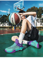 Zapatos De Baloncesto De Alta Top Para Estudiantes Antideslizantes Y Resistentes Al Desgaste Con Superficie De Malla Transpirable Para Jóvenes Deportistas - details 23