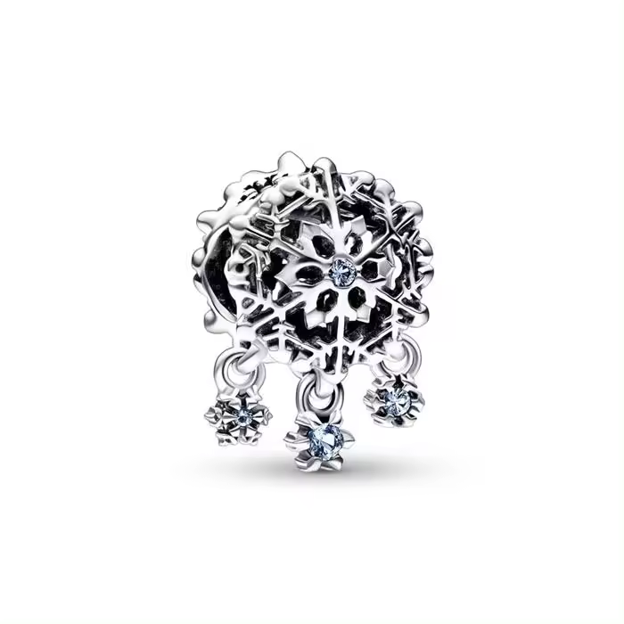 Charm Pandora Gota de Copo de Nieve , Ref: 792367C01 - 1
