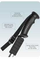 AOLIKES Bastón De Caminar Telescopio De Aleación De Aluminio Ultraligero Absorbedor De Choque Para Senderismo Y Escalada En Montañas - details 6