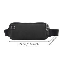 Bolsa De Cintura Deportiva Unisex Negro Para Correr Y Gimnasio Con Mochila De Mano Portátil Para Teléfono Accesorios De Moda - details 13