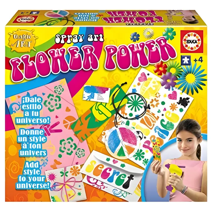 Educa Edu Juego Spray Art -flower Power- (14572) - Incentivos Educativos - 1