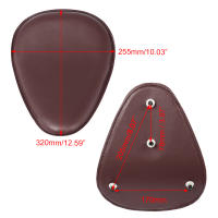 Cubierta De Asiento Delantero Para Motocicleta De Cuero PU Solo Para Conductor Para Harley Sportster Bobber Chopper Custom Color Marrón/negro - details 1