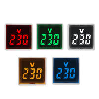 Voltímetro Digital LED AC 220V Con Interruptor Europeo Estándar 30mm Redondo/Cuadrado Medición Rango 50~500V Módulo De Medición - details 3