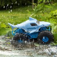 SPIN MASTER - MONSTER JAM - COCHE TELEDIRIGIDO MEGALODON - Coche RC Monster Jam Megalodon Storm a Escala 1:15 - 2.4GHZ hasta 76m - 6056227 - Juguetes Niños +4 años - details 2