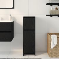 Armario de baño vidaXL Negro Roble 30x30x95 cm Madera - details 2