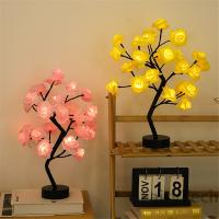 Lámpara De Mesa En Forma De Rosa LED Con Luz De Noche Y Árboles De Navidad USB Decoración Para Fiesta De Hogar Y Bodas Regalo Para Madre - details 2