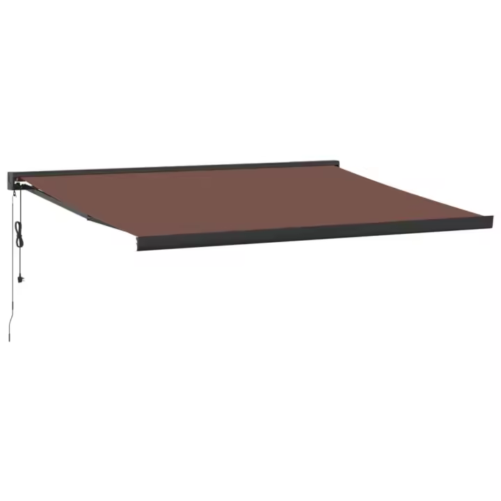 vidaXL Toldo retráctil automático marrón 400x300 cm - 1