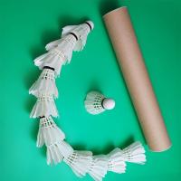 12Pcs Badminton Shuttlecock Profesionales Hechos De Pena De Ganso Clase a Y Plástico Espumado Para Entrenamiento Deportivo - details 2
