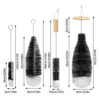 Cepillo De Limpieza Para Botellas De Vidrio Y Vino Con Mango De Madera De Abeto Herramienta De Limpieza Para Cocina Y Cristalería Soda Stream - details 1