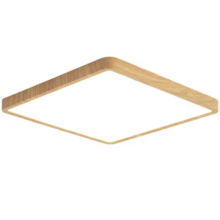 Lámpara De Techo Inteligente Tuya 36W Diseño En Madera Con Control De Voz Alexa Y Google Iluminación LED Para El Hogar - 1