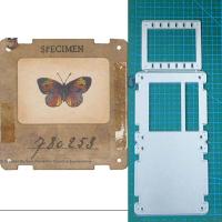 Molde De Corte En Metal Para Estampado De Marco Scrapbooking Decoración De Papel Herramienta De Artesanía Con Patrón Rectangular - details 0