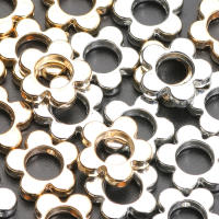 30pcs Pendones De Flor CCB Con Dos Agujeros De 15mm Para Joyería DIY Accesorios Para Collares Pulseras Y Pendientes - details 3