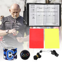 Set De Uniforme De Árbitro De Fútbol Profesional Con Tarjetas Rojas Y Amarillas Para Partidos De Fútbol Supplies De Registro De Juegos - details 8