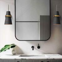 Lámpara de pared de cuerno colorido, nórdico moderno E27 lámpara de pared de metal, lámpara de pared de latón de estilo industrial para restaurante pasillo dormitorio sala de estar-Negro - details 1
