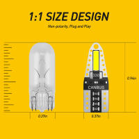 AUXITO 10Pcs W5W T10 LED CANBUS Error Free 12V Luz Blanca Brillante 6000K Bombillas LED Para Iluminación Interior Del Coche Universal 194 168 7020SMD - details 1
