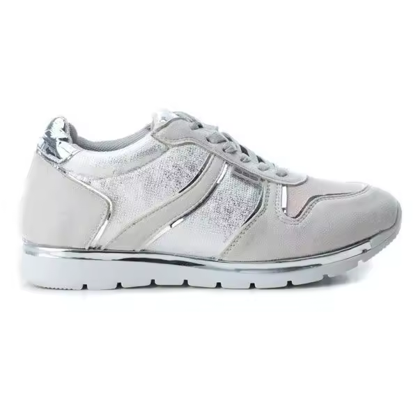 Zapatilla Urbana XTI 41441 PLATA Mujer - Estilo Urbano - Cordones - Suela Antideslizante - 1