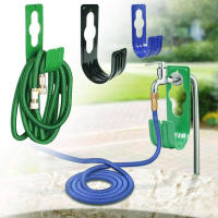 Organizador De Riegos Para Jardín Montado En Pared Soporte De Almacenamiento Conveniente Para Tubos De Agua Rejilla Para Tubos De Agua De Agricultura Resistente Al Desgaste Y La Corrosión - details 1