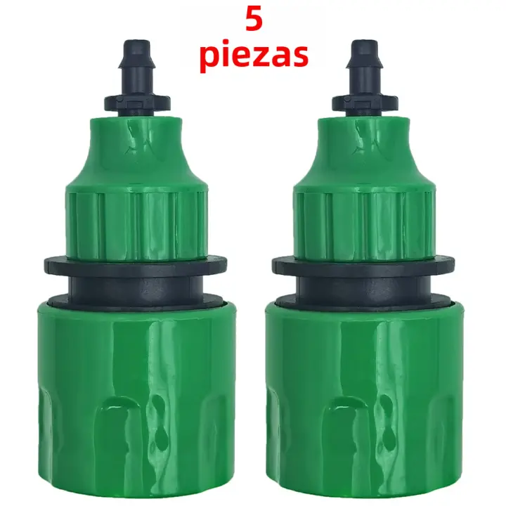 Conector Rápido De Tubo De Agua 5pcs Para Sistemas De Riego Por Drip Y Jardín Pieza De Equipo De Riego Material Plástico - 1
