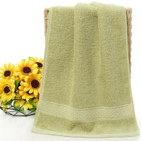 Toalla De Rostro De Algodón Suave Y Absorbente De Color Sólido 1 Pieza Uso Múltiple Para Baño De Hotel Toalla De Lavado - details 1