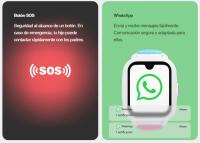 Reloj gps niño SaveFamily Relojes con GPS Iconic Plus 2 4G Reloj Inteligente niño Llamada Vídeo Face ID WhatsApp Inteligencia Artificial IA Spotify WIFI Bluetooth App Estampada Street Style Medidor constantes relojes inteligentes smartwatch NO INCLUYE SIM - details 3