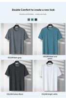 Camiseta Deportiva De Hombre Para Verano Con Mangas Cortas Secado Rápido Transpirable Absorbedor De Sudor Top Casual Ligero - details 8