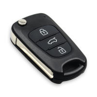 Carcasa De Llave De Coche KEYYOU 10pcs Para Hyundai I30 IX35 I30 I40 Solaris Accent Avante Elantra Verma 3 Botones Flip - details 4