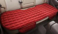 Juego De Cubiertas De Asiento De Coche De Peluche Protector Antisalpicaduras Universal Para Automóviles SUVs Sedanes Hatchbacks Camiones Capa De Cojín Delantero/trasero En Negro Gris Beige - details 5