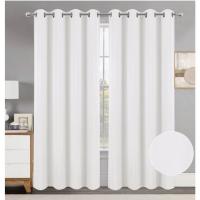 Cortinas Opacas Termicas Aislantes Frio y Calor Cortinas Dormitorio 2 Piezas 140x260 CM Blackout Curtains con Ojales Cortinas Grises Opacas Cortinas para Habitacion Salon Comedor y Dormitorio - details 3
