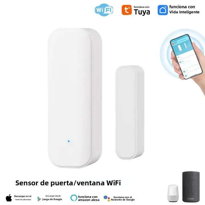 Sensor De Puerta Y Ventana WiFi Zigbee Tuya Con Batería Sistema De Seguridad Inteligente Para El Hogar Control Por Voz a Través De Alexa Y Google Home - 1